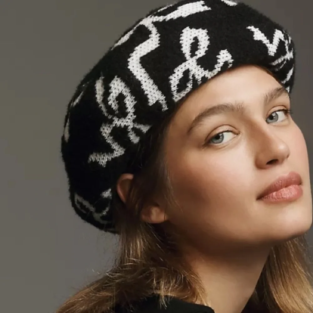 Anthropologie Maeve auxin Bow Beret one size